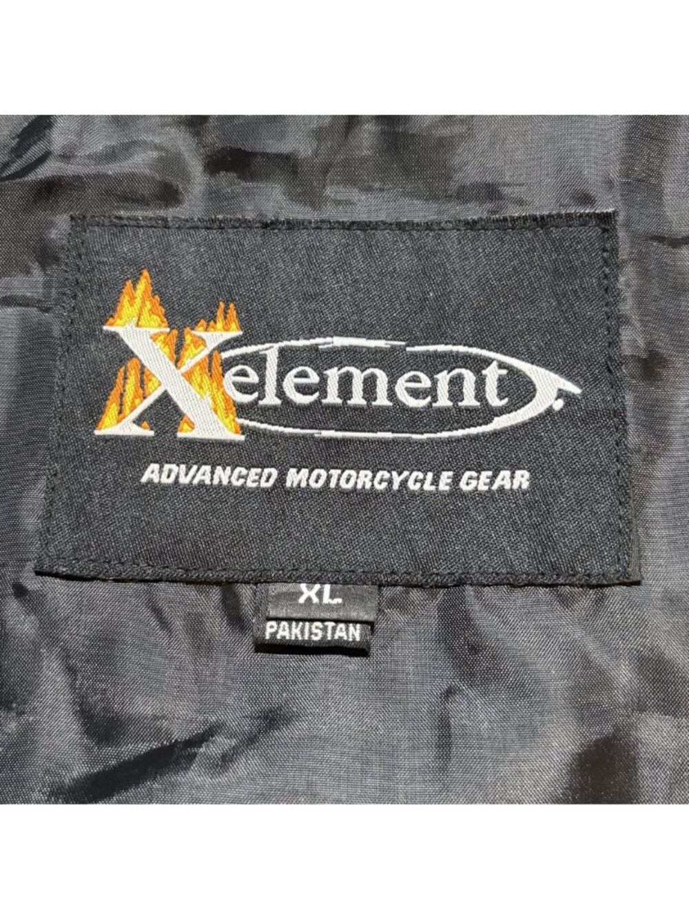 Vintage Xelement Motorcycle Leather Vest Black XL Mayhem Skull Wings Side Laces - Picture 7 of 14